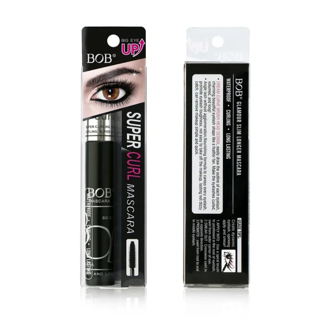 BoB Charm Curly Waterproof Mascara – Long Lasting & Smudge-Proof