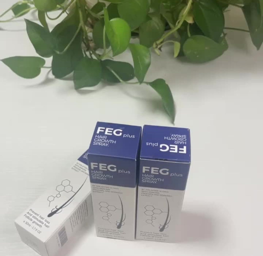 FEGPLUS Hair Growth Spray & Serum (50ml) 🌿✨