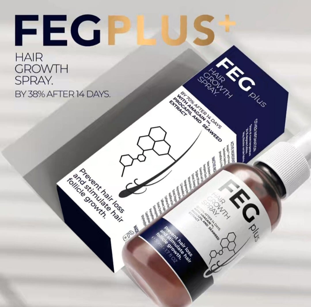 FEGPLUS Hair Growth Spray & Serum (50ml) 🌿✨