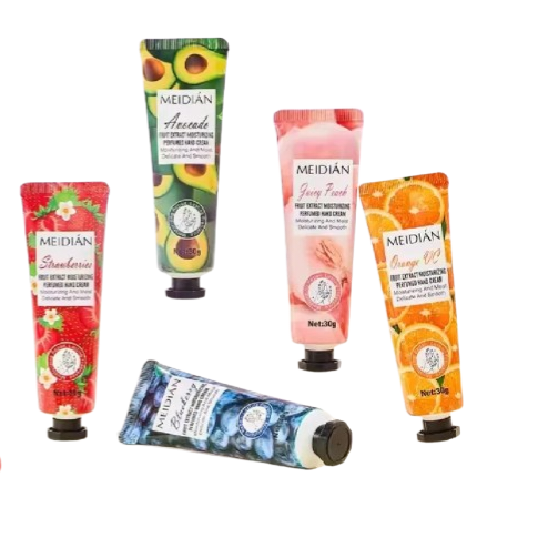 Meidian Fruit Extract Hand Cream Set (5 pack) , Moisturizing & Perfumed Hand Care, Deep Moisturizing & Soft Hands Care