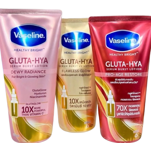 Vaseline Gluta-Hya Lotion + Serum Brightening Body Care